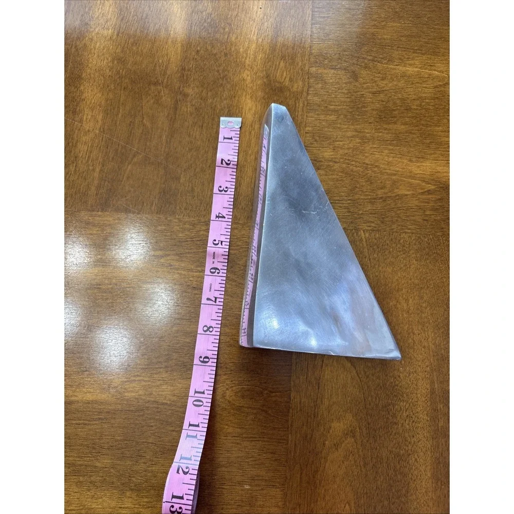 Metal Brutalist Triangle Abstract Form Made In India Vase